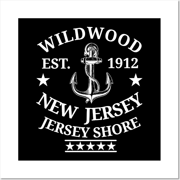 WILDWOOD EST. 1912 New Jersey Jersey Shore Wall Art by SpecialTs